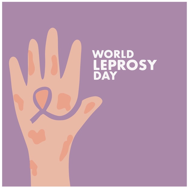 World leprosy day illustration