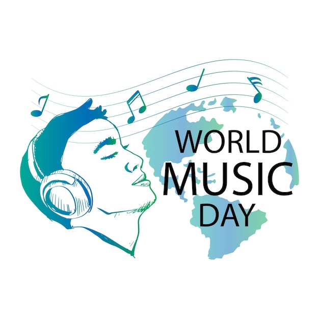 World music day poster concept 21 June