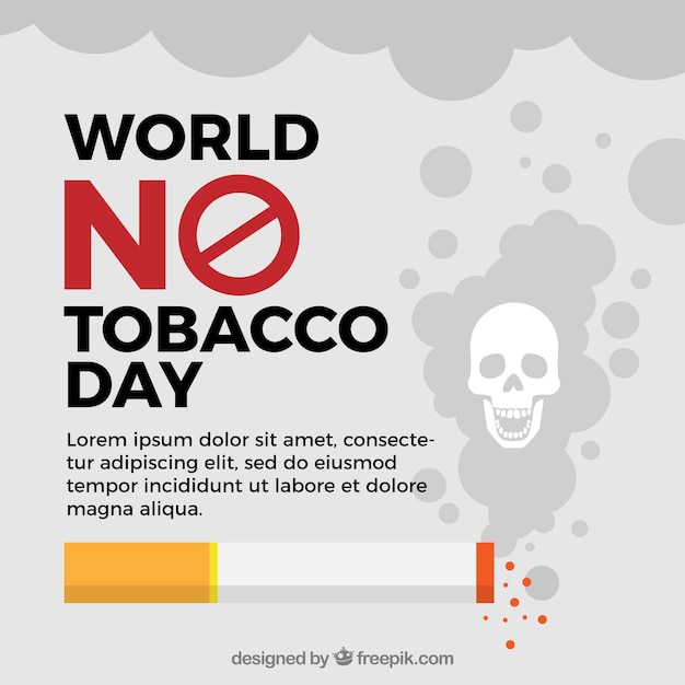 World no tobacco day background template