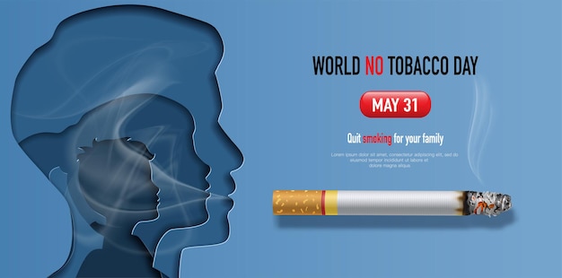 World No Tobacco day banner design