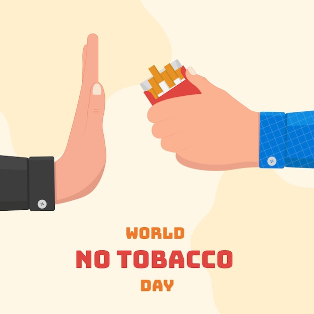 World No Tobacco Day Illustration