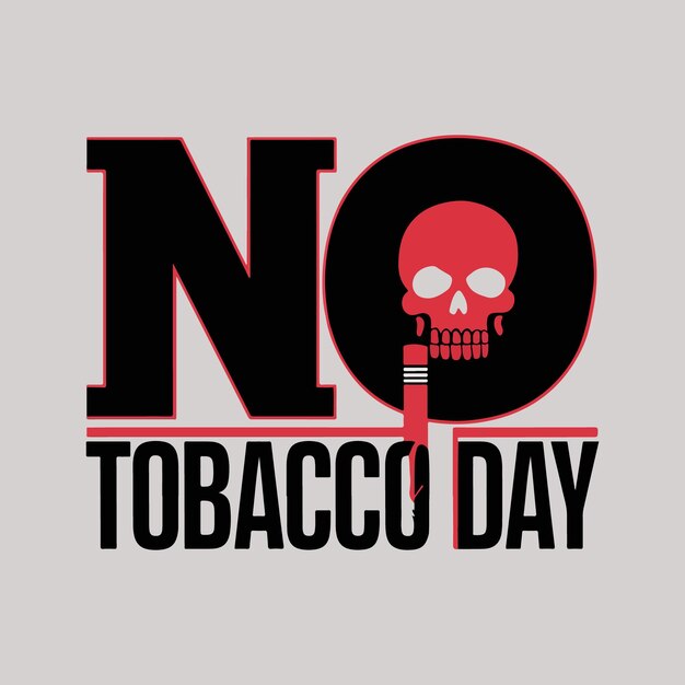 Vector world no tobacco day observed every year in may stop tobacco banner card poster with background