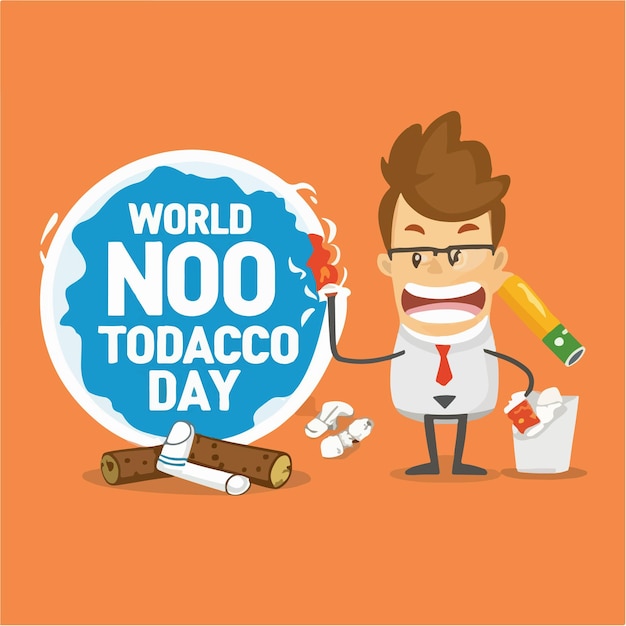 Vector world no tobacco day typography world no tobacco day lettering world no tobacco day calligraphy