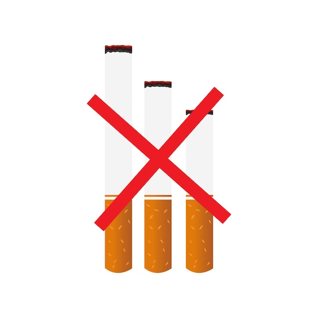 World no tobacco day vector illustration isolated on white background