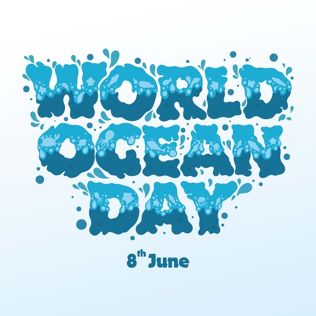 World Ocean Day Vector