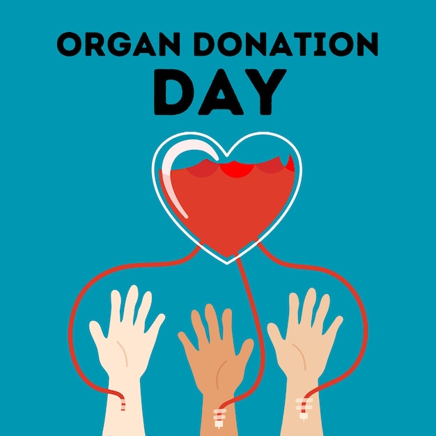 World organ donation day background