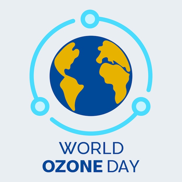 World ozone day creative Earth Day Illustration