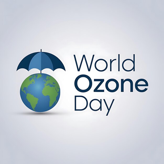 Vector world ozone day poster design vector image illustration