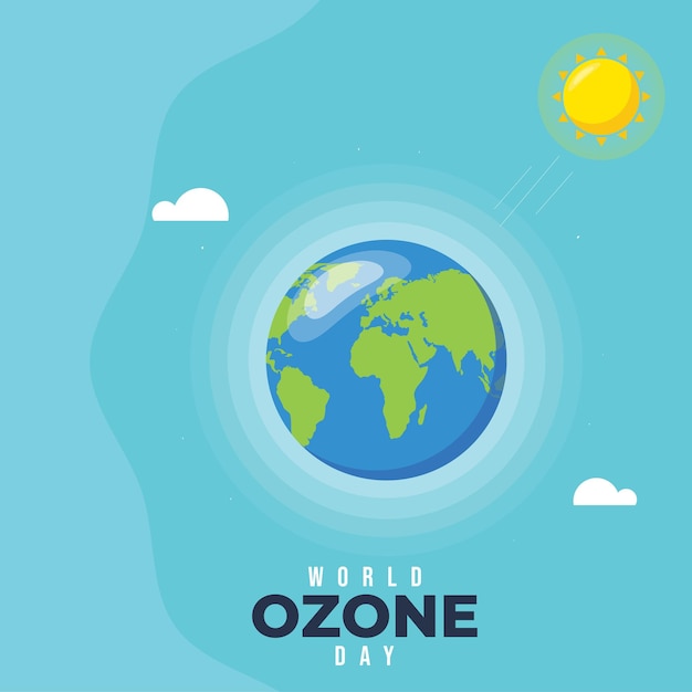 Vector world ozone day