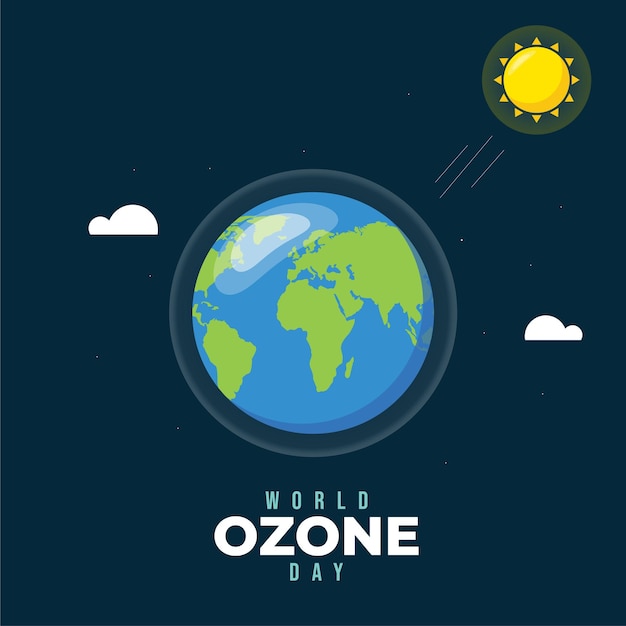 Vector world ozone day