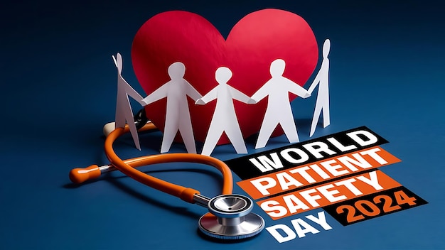 Vector world patient safety day poster vector image illustration