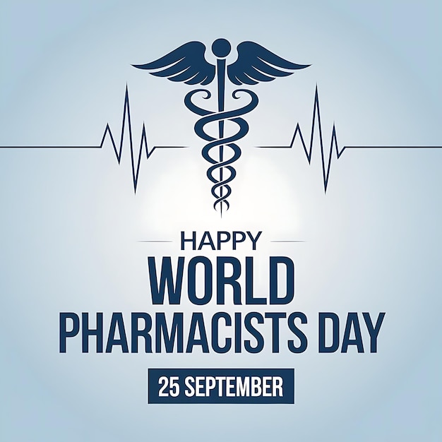 World Pharmacists Day Celebration Poster Vector Image Illustration