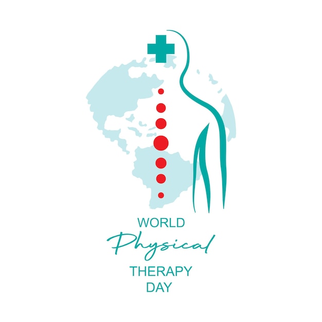 World physical therapy day poster concept