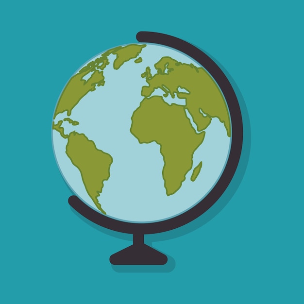 world planet earth isolated icon vector illustration design