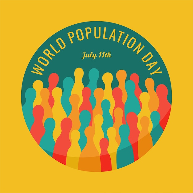 World population day logo template