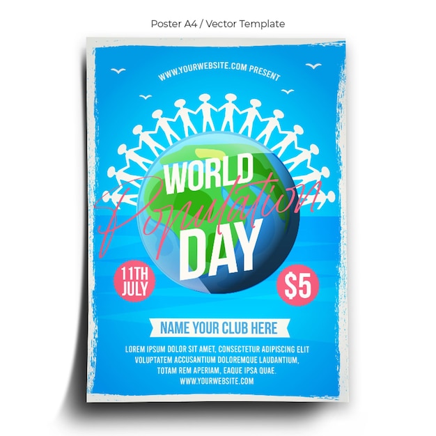 World Population Day Poster Template