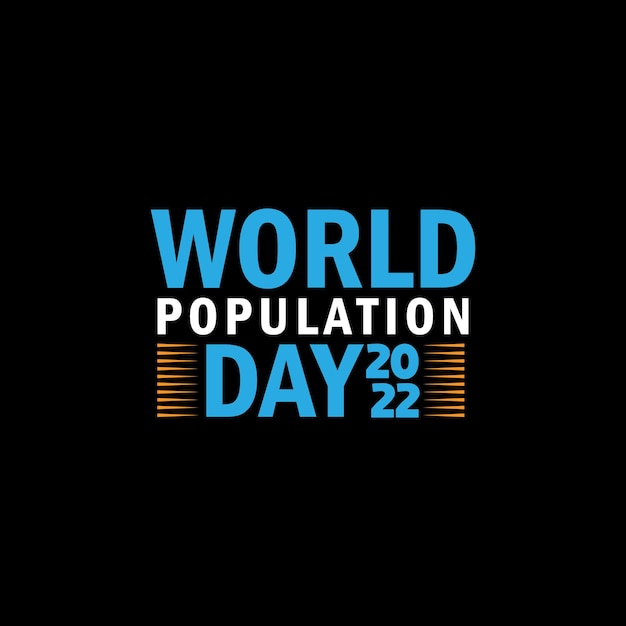 World population day t shirt design