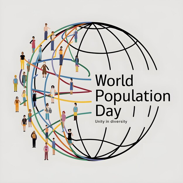 Vector world population day vector illustration emotional and timeless graphic