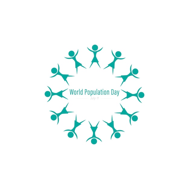 World Population Day, Vector Illustration.