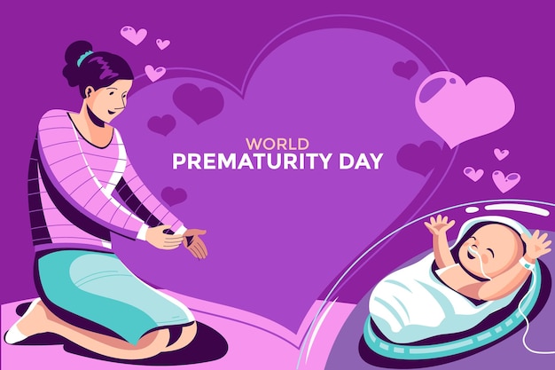 World Primaturity Day Concept Background