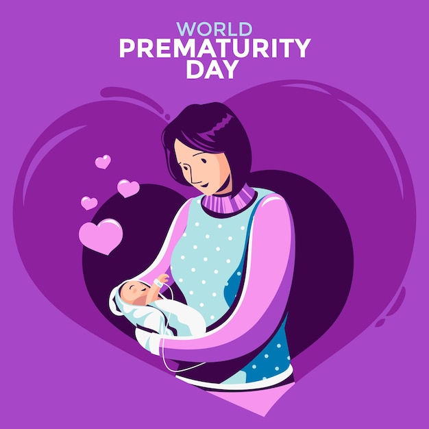 World Primaturity Day Concept Illustration