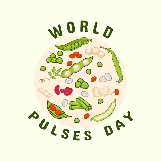 World pulses legumes day Banner vector