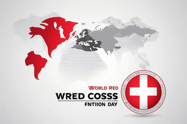 World red cross day design templet