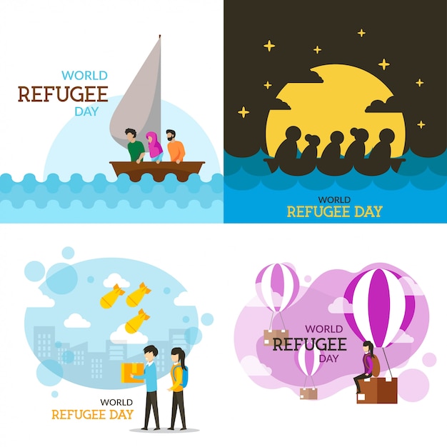 World Refugee Day Illustration