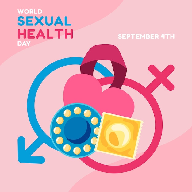 Vector world sexual health day background