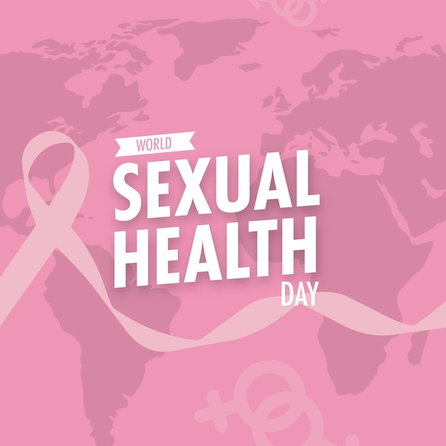 World sexual health day illustrator design template