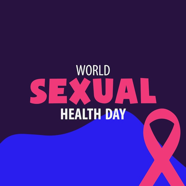 World sexual health day illustrator design template