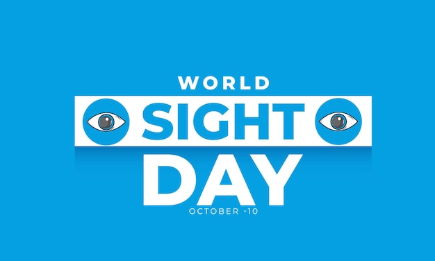 Vector world sight day background banner card poster template vector illustration