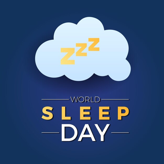 World Sleep Day Observed every year of March 15th Medical Health Awareness Vector banner flyer poster and social medial template design