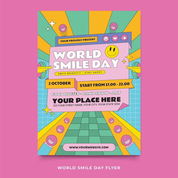 World Smile Day Flyer Template