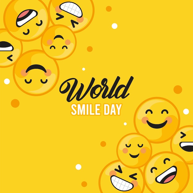 World smile day postcard