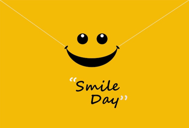 World smile day smiley background