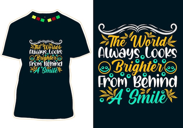 World Smile Day T-shirt Design Vector