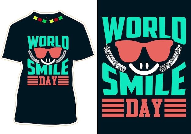 World Smile Day T-shirt Design