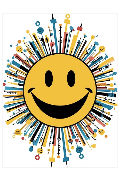 Vector world smile day vector illustration art