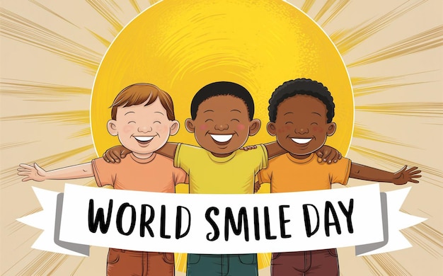 Vector world smile day