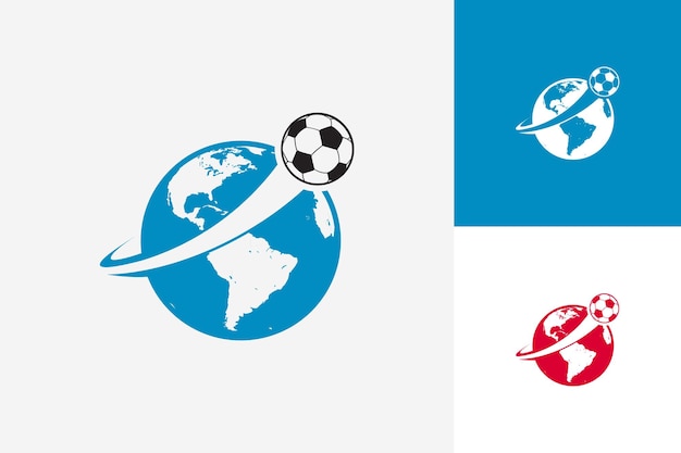 World Soccer Logo Template Design Vector, Emblem, Design Concept, Creative Symbol, Icon