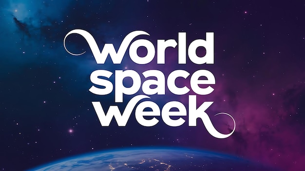 Vector world space week vector image illustration