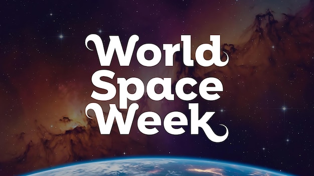 Vector world space week vector image illustration