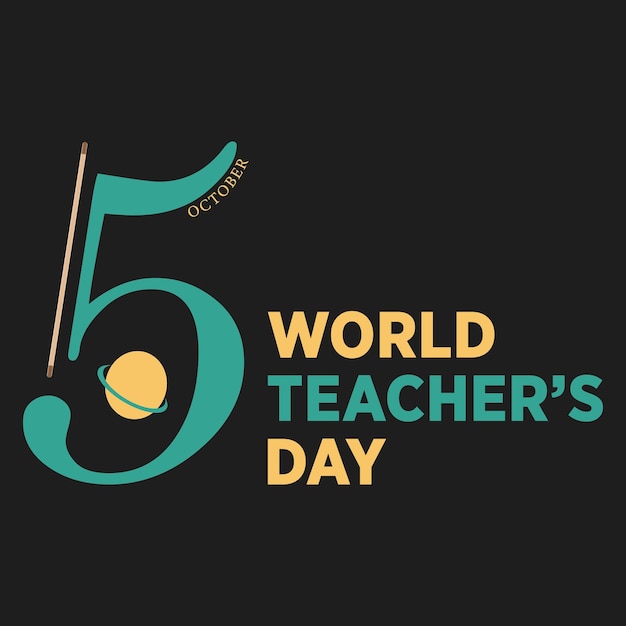 World teacher day T-shirt design