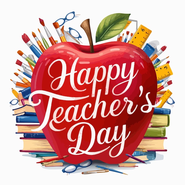 Vector world teachers day creative design poster banner concept