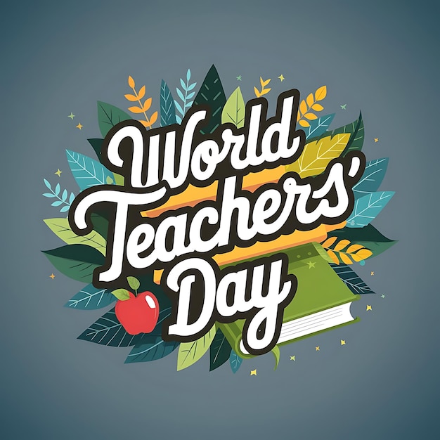 Vector world teachers day poster vector image illustration