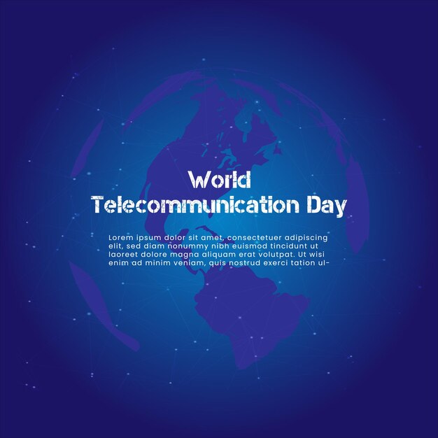 World telecommunication day social media poster banner background design