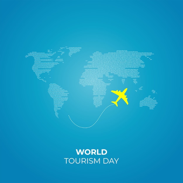 World Tourism Day Concept Design vector Illustration