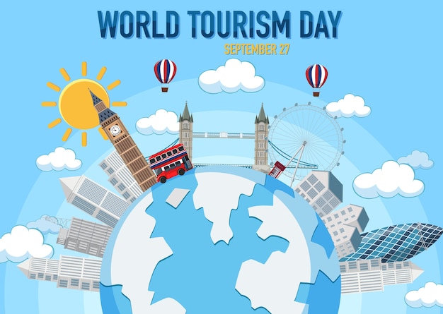 World tourism day symbol