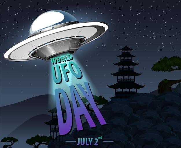 World UFO Day Poster Banner